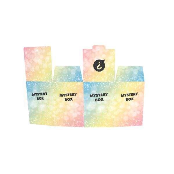 Custom Logo Coated Paper Color Printing Surprise Gift Packaging Foldable Mystery Box