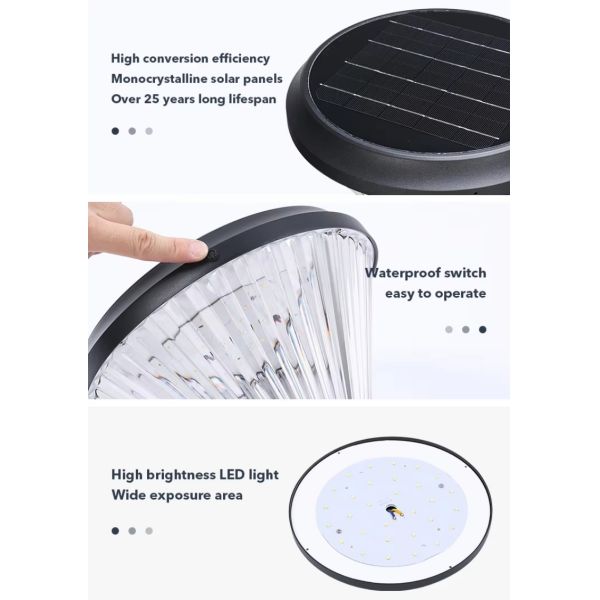 Easy-Install Solar LED Garden Lights Energy-Saving Outdoor Lighting with IP65 Waterproof for Home Garden