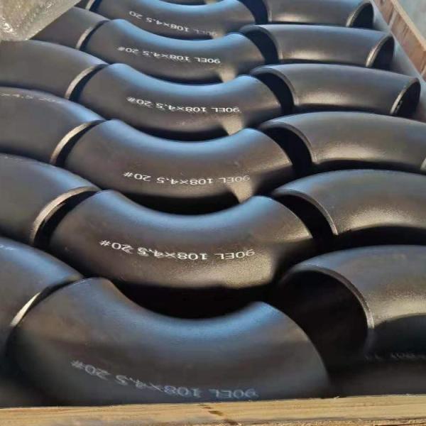 Astm B 16.9 Carbon Steel Elbow Squared Beveled Ends Degree 90