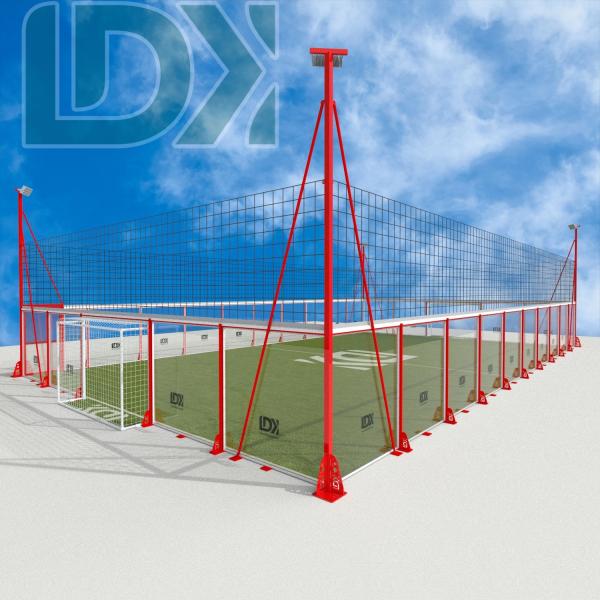 LDK Premium Glasswall Football Cage Innovative Design Customized Glass Soccer Cage