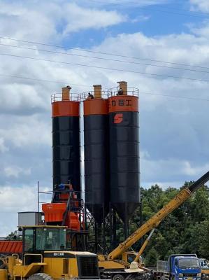 Dry Mix Batching Concrete Mixing Plant Machine 100m3/H For Transporting Concrete