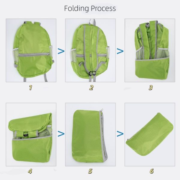 Travel Backpack for Men and Women Outdoor Sports Foldable Skin Nylon Bag Ultra-Lightweight Waterproof Travel Hiking Backpack New Style
