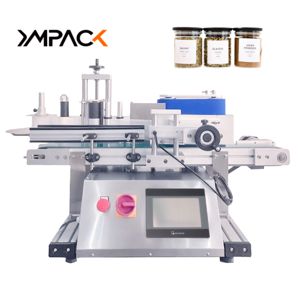 Desktop Automatic Wine Beer Bottle Labeler Sticker Labelling Machine Applicator