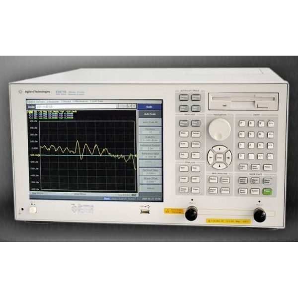 Agilent E5071B 2-Port ENA RF Network Analyzer with 300 kHz to 8.5 GHz Range, 9.6 Microsecond Sweep Speed, and 16-Channel Display