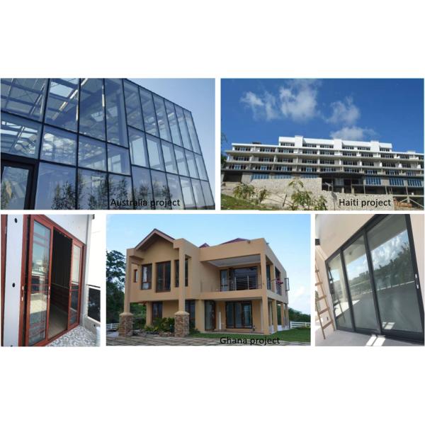 Soundproof Commercial Aluminium Doors , Interior Aluminium Sliding Patio Doors
