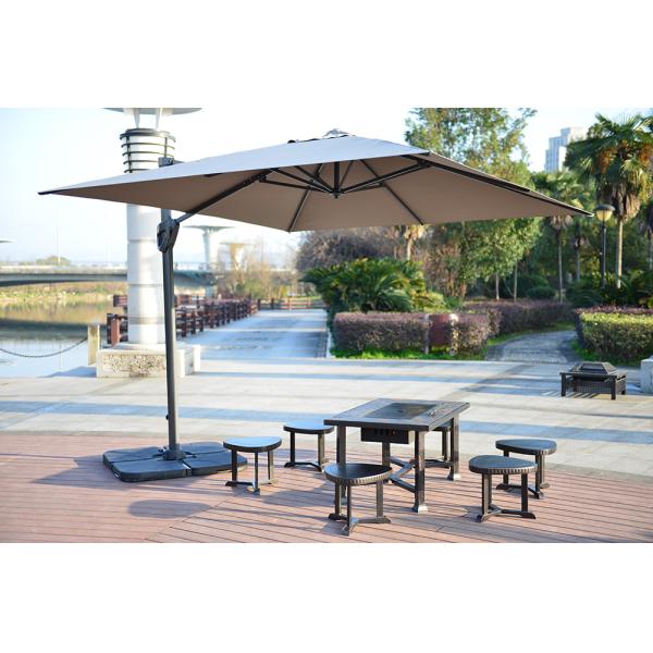 Luxury Hand Umbrella for Custom Patio Garden Collapsible Outdoor Furniture 3m 150cm