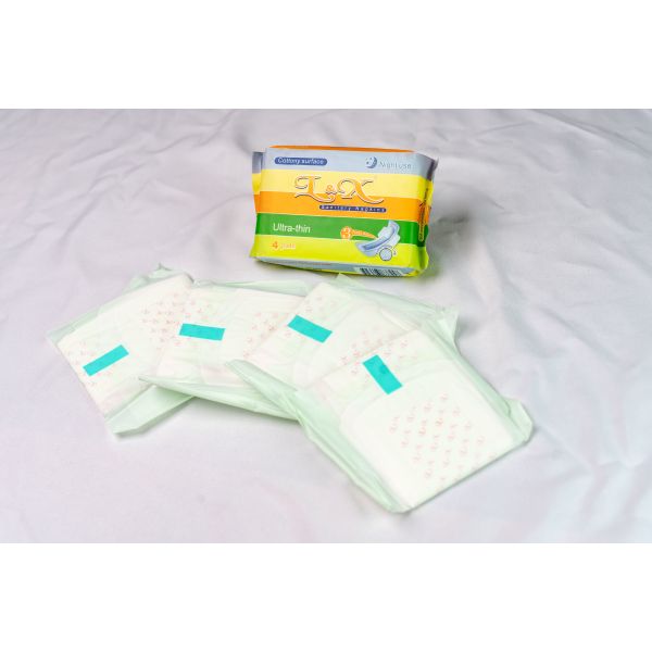 Leak proof Menstrual Pad Containing Waterproof Polyethylene Film Backsheet Individually Wrapped for Menstrual Protection