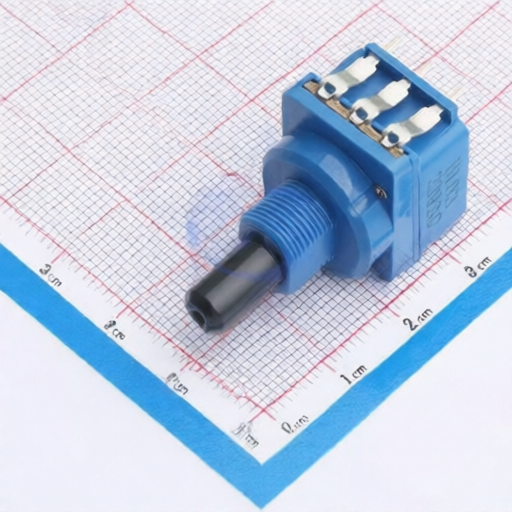 Versatile potentiometer CTR R16912NS-FB19B8.0-B103-00A with 10K resistance B taper and integrated rotating switch