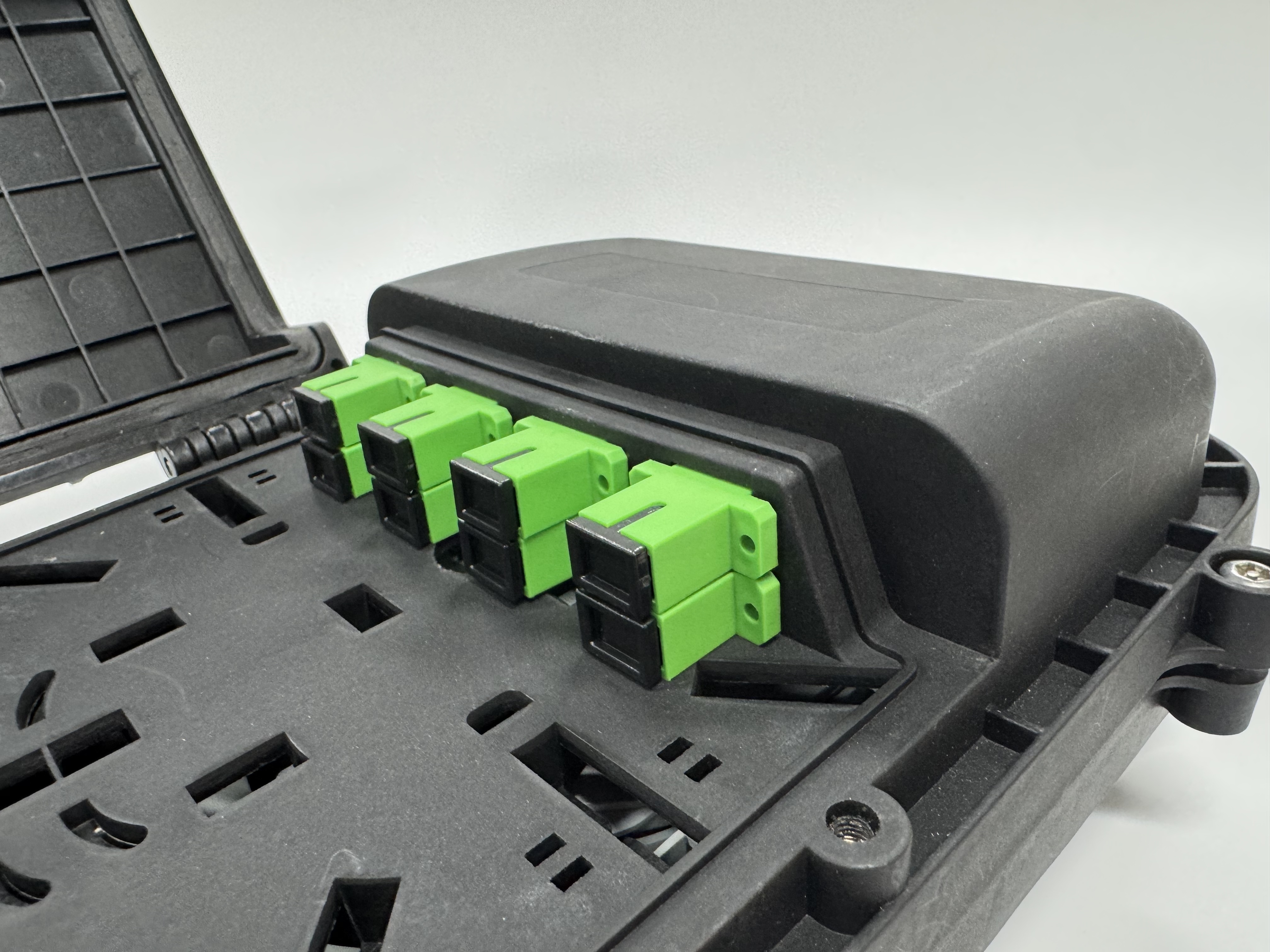 IP68 Waterproof FTTH Termination Box with 36 Cores Capacity and 1x8 PLC Splitter for Fiber Optic Distribution