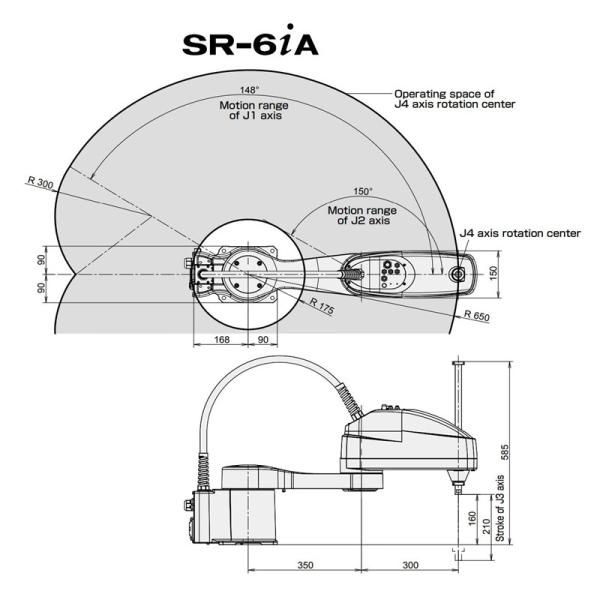 4 СТАРШЕГО размера достигаемости полезной нагрузки 650мм собрания 6кг руки робота Айксс Фанук мини - 6иА