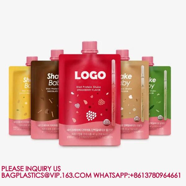 Wholesale Stand Up SpoutBag Drinking Packing Bag Liquid Pouches Juice Package SpoutPouch