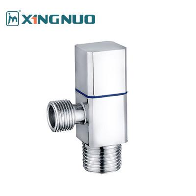 plating nickel male threaded Sand Blast Finish Nickel Plated Brass Angle Valve with Stainless Steel Decorative Cover