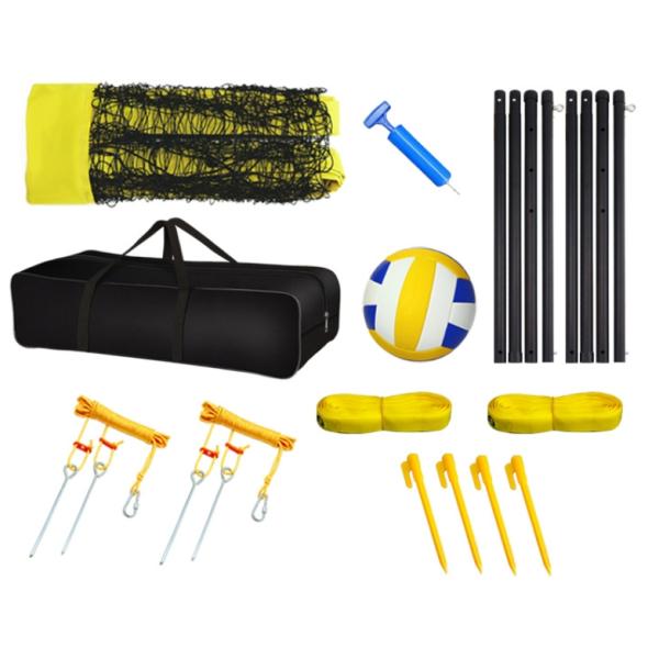 Outdoor beach Volleyball set portable Volleyball net stand system on grass