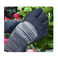 Gants de revêtement de travail de moitié douce de latex pour l'équilibre de fleur d'utiliser-et d'agriculture