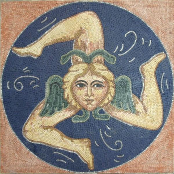 Livingroom Oceans God  Mosaic Art Patterns Mosaic Wall Tiles Marble Material