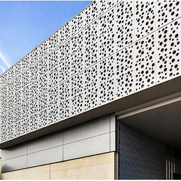 Cladding Aluminum Composite Curtain Wall Coating Perforated Exterior Metal Material Building Facade