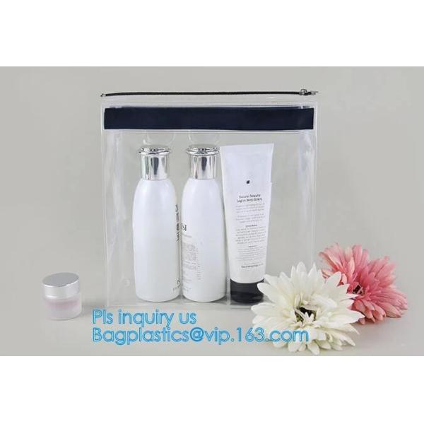 fashion thick clear retail custom printed pvc slider zipper bag, mini plastic zipper cosmetic slider zip bags with print