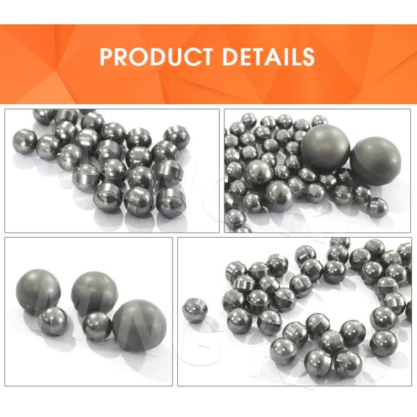 шарики подшипника карбида вольфрама шарика цементированного карбида 8mm нося