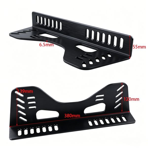Premium Side Mount Seat Brackets Mounting Anodized Aluminum For Racing & Sim Rigs