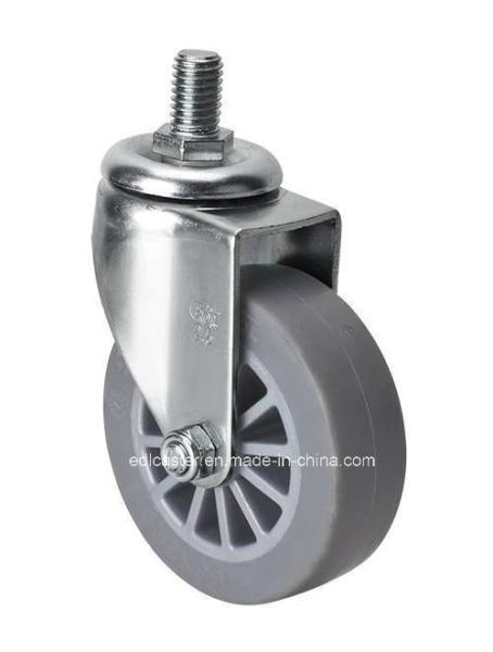 Edl Mini 2.5 30kg Threaded Swivel TPE Caster 26325-53 for Customization Customization