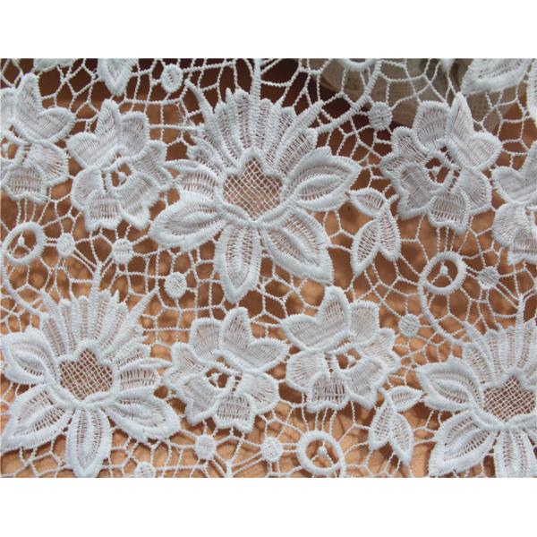 Garment Accessories Chemical Lace Fabric Water Soluble Embroidery lace fabric in Different Color