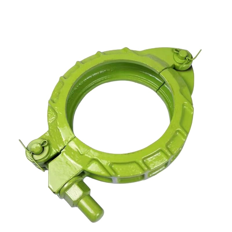 New DN125 Tube Card Aurora Green Original Forged Bolt Type Clip for ZL Concrete Pump Truck Parts-tongming