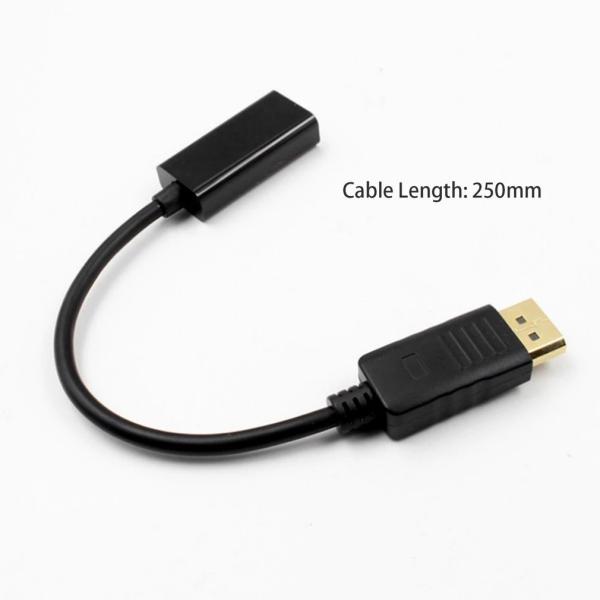 DP To 4K UHD HDMI Cables Adapter Male To Female 1080P 15cm