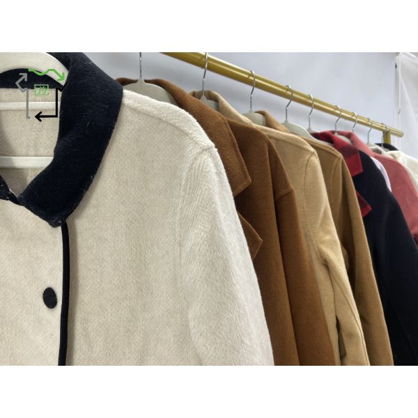 Second Hand Double Sided Overcoat Comfortable Winter Fashion Used Clothing Bales