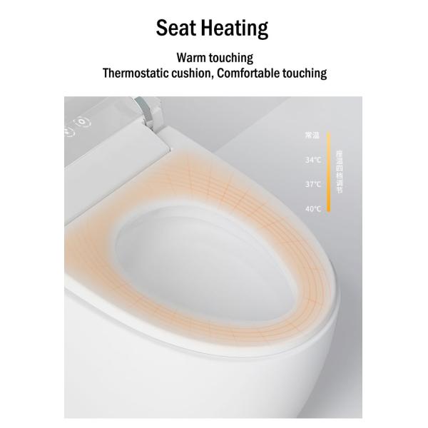 Bathroom Floor Mounted Smart Toilet Modern Foot Sensor Sanitary Ware Automatic