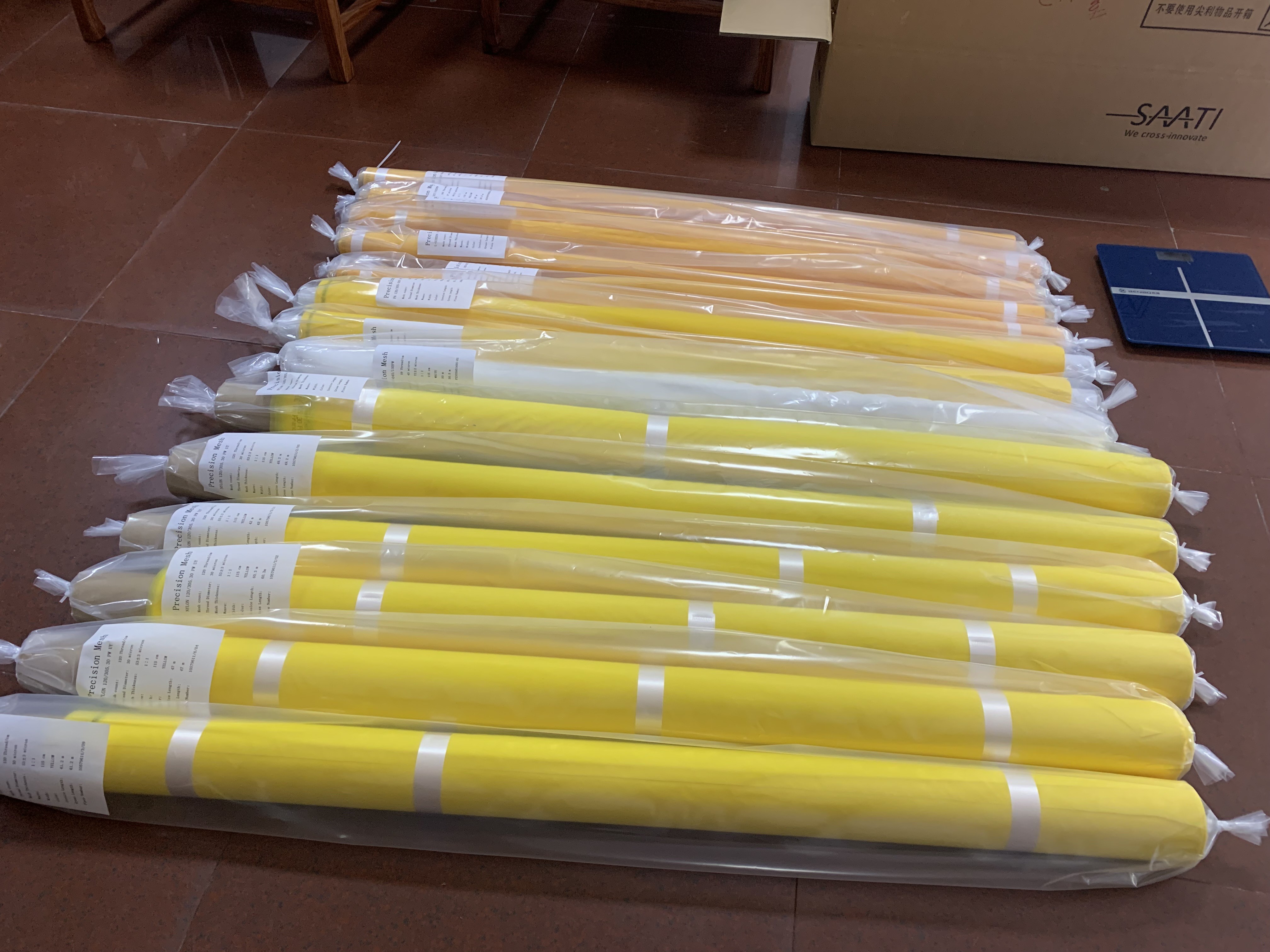 High Tension Screen Printing Mesh  100% Polyester Nylon Silk Low Elasticity