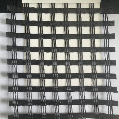 100KN/M UX Reinforce Polyester Geogrid for One Direction Reinforced Gravel Layer Isolation