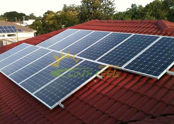Compact Solar Roof Racking Systems AL6005-T5 Material Convenient Installation