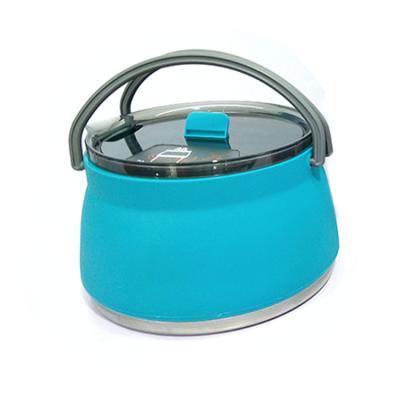 dobradura do curso 250g que cozinha a chaleira dobrável do silicone