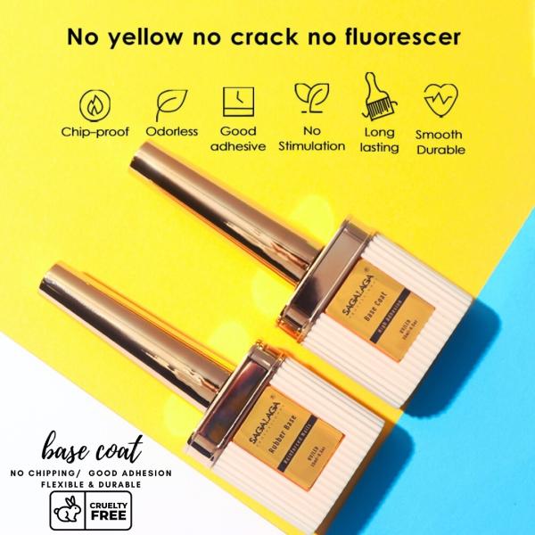 La base et la couche supérieure du gel UV du constructeur de caoutchouc Gel de vernis à ongles en bouteille de 15 ml Gel clair UV Soak Off Base Coat Créez votre propre
