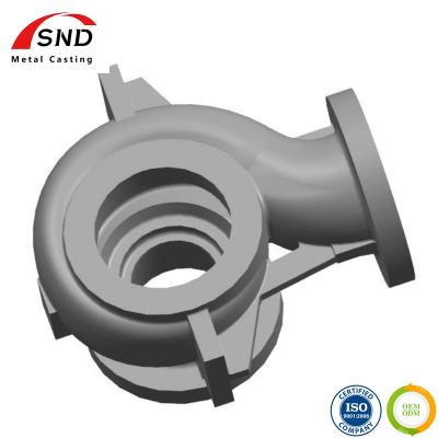 Heavy Steel Castings Fabrication Big Pump Body Casting WC6 WC9 Material For Pump