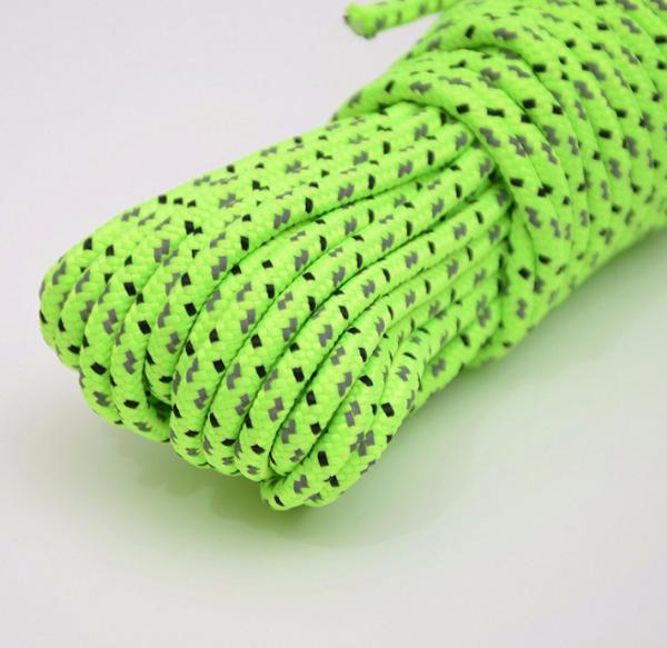 Nylon Reflective Tent Rope 550lbs Guyline Glow In The Dark T&T
