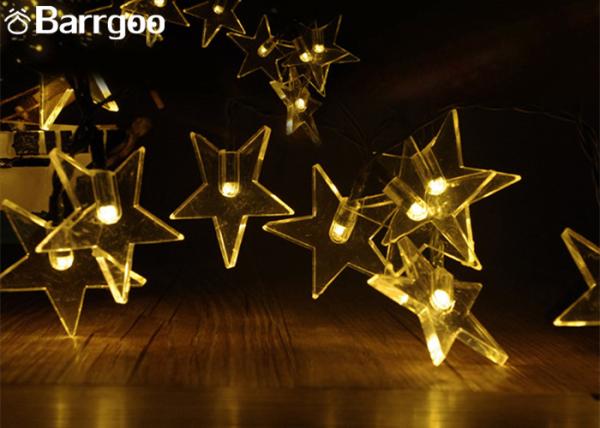 4.8M Solar LED Christmas Lights Star Fairy String Lights Waterproof Lamp  20 LED For Garden