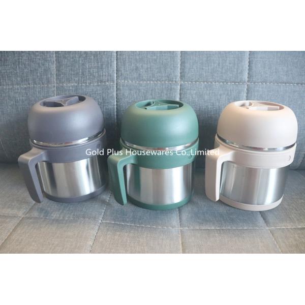 Promotional Colorful Thermal Lunch Pot With Bowl Single Handle