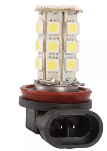 5050 H11 27 SMD LED Car Light Bulbs For 9-14.8V Automotive White / Yellow Color