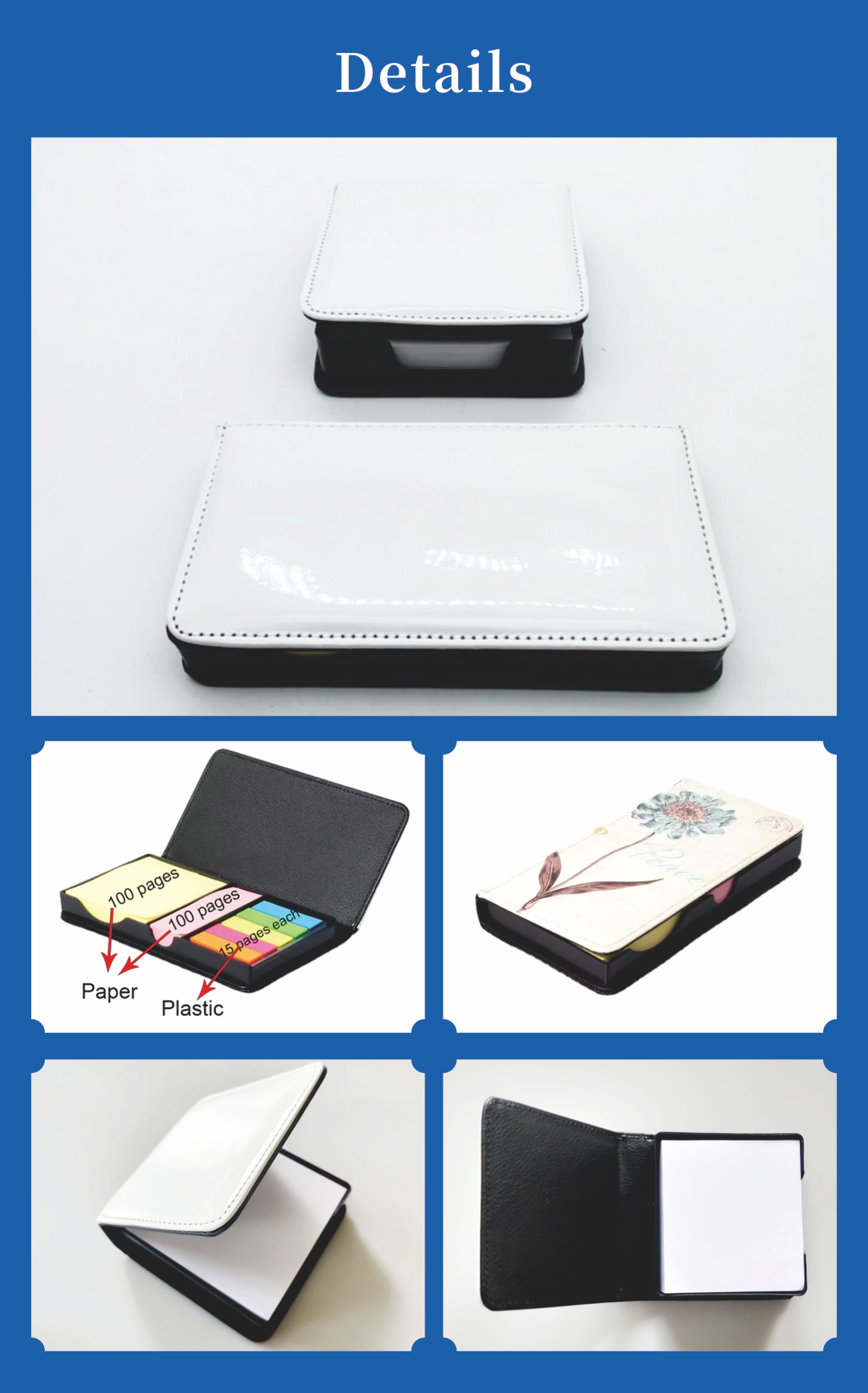 Custom Logo Printed Sublimation Notebook Personalized PU Loose Leaf Memo Book Education Target Wholesale