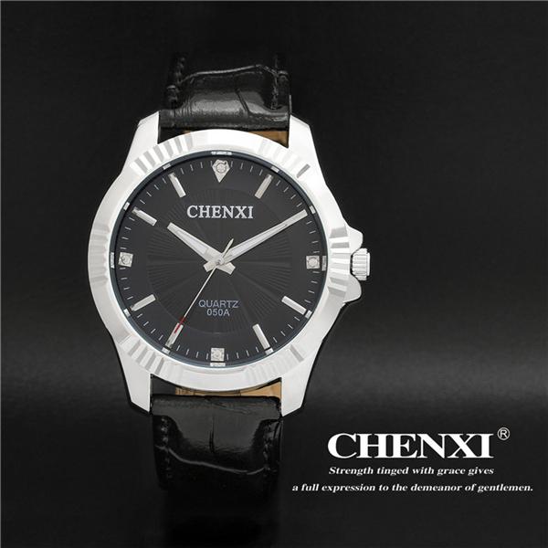 L050A10 Stainless Steel Watches Men Fashion Vogue Ladies Wach Mens Watches Western Watches Genuine Leather Watch