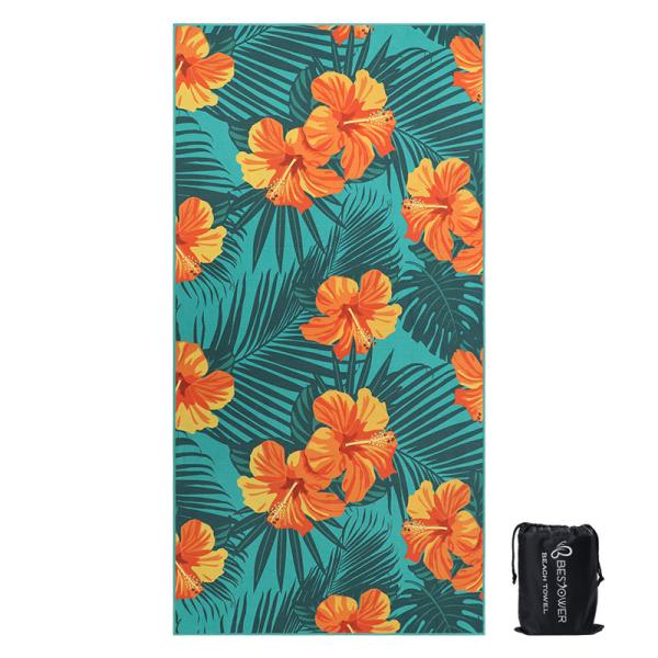 Factory Supplier Summer Hot Sale Soft Large Woman Lightweight Personalized Microfiber Beach Towels