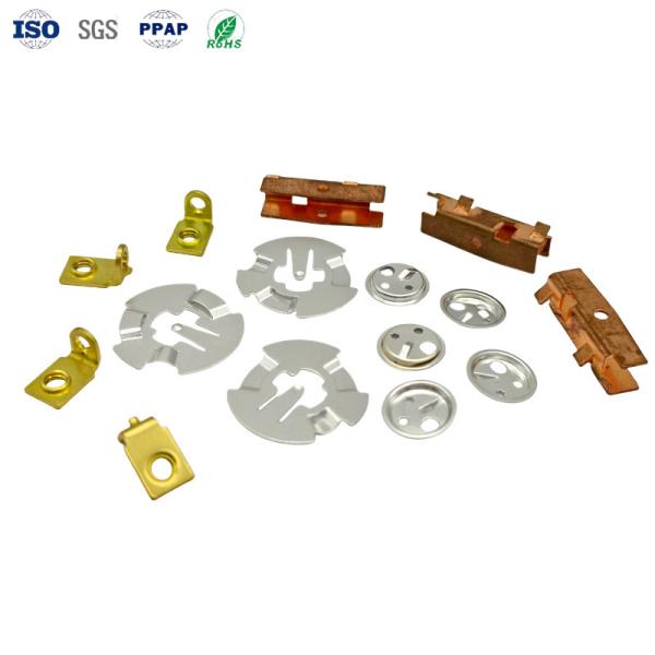 Precision Custom Lead-Free AG-Plated Copper Stamping Tolerances 0.02mm IATF 16949 RoHS 2.0 Compliant Metal Stamping Parts