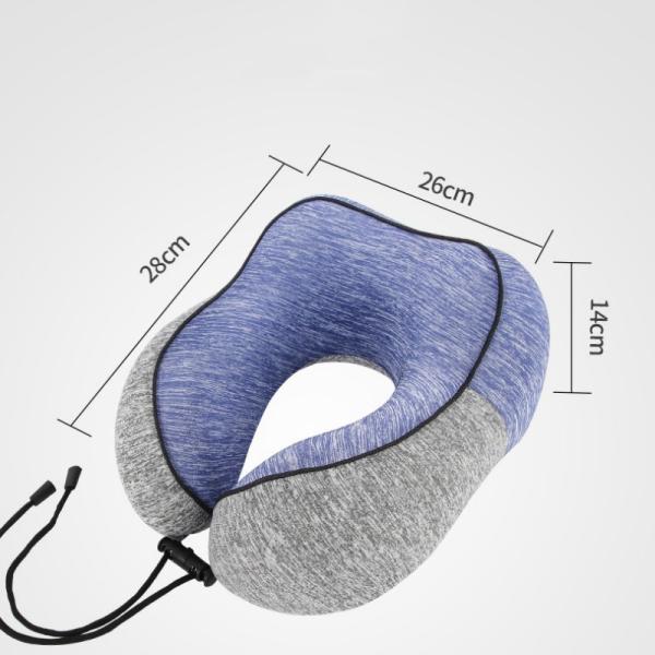 Portable Removable Memory Foam Air Cushion Travel Neck Pillow with Ice Cooling Comfort