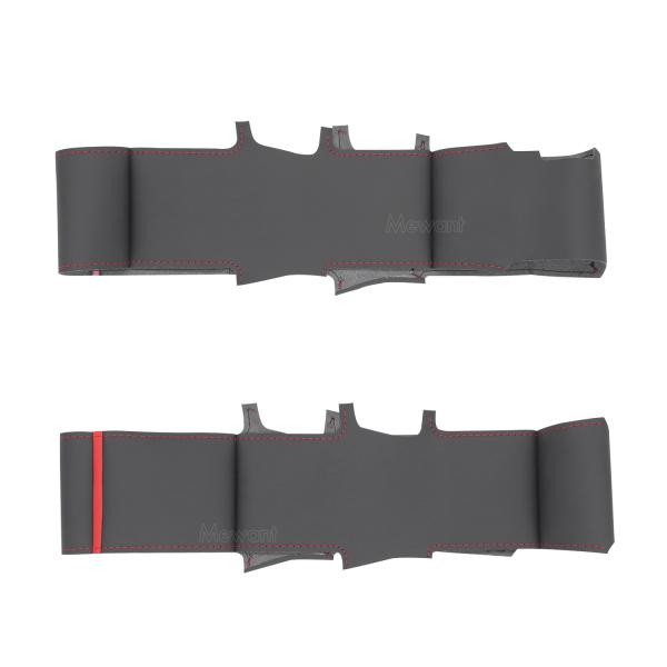 Mewant Car Interior Accessory Genuine Leather Steering Wheel Cover for Land Rover Discovery Sport L550 2015-2019 Models