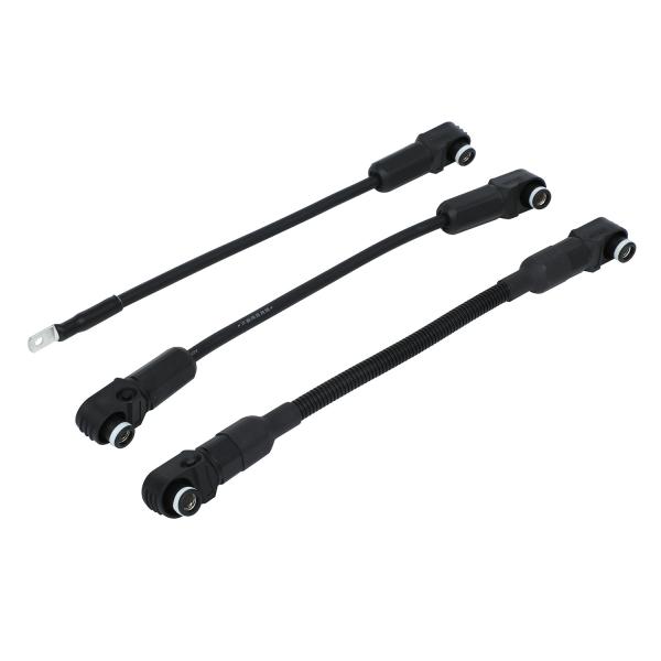 MC4 Connector Copper Solar Cable With Round Cross Section Electrical Assembly