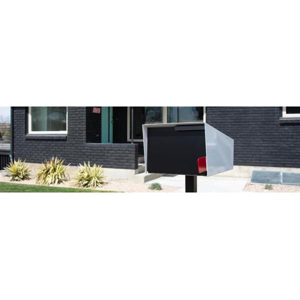 US Mailbox Wall Mount Home Cast Iron Outdoor Mailboxes Black or White Construction