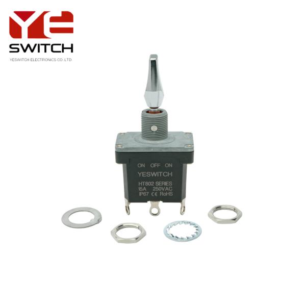 High Current Industrial Metal Toggle Switch With Solder Terminal 