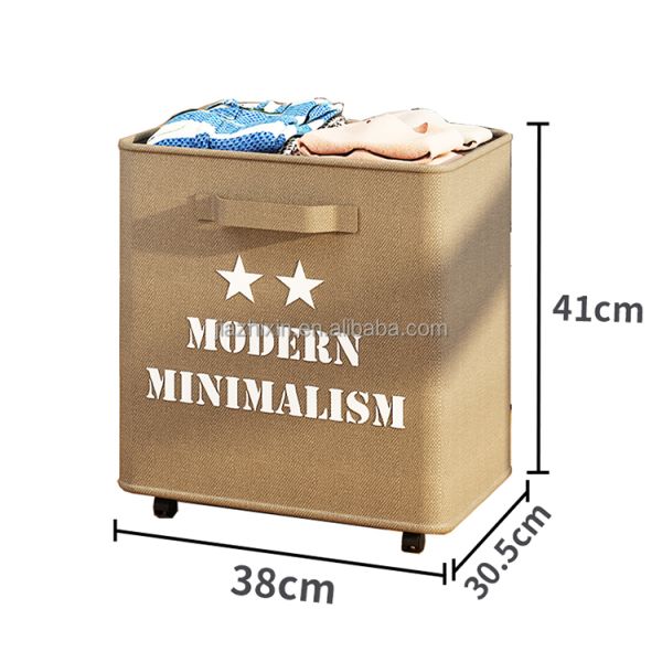 Foldable Toy Storage Boxes Canvas Collapsible Baby Dirty Large 3 Tier Metal Modern Laundry Storage Cloth 3 Compartments Baskets