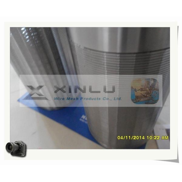 3.3 X 6.5mm Stainless Steel Wedge Wire 0.7mm Slot Cylindrical Strainer Customized